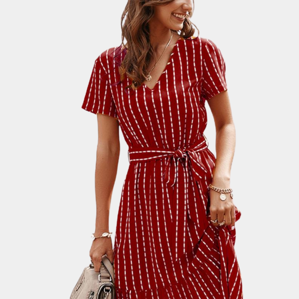 Bohemian Summer Midi Dress for Women