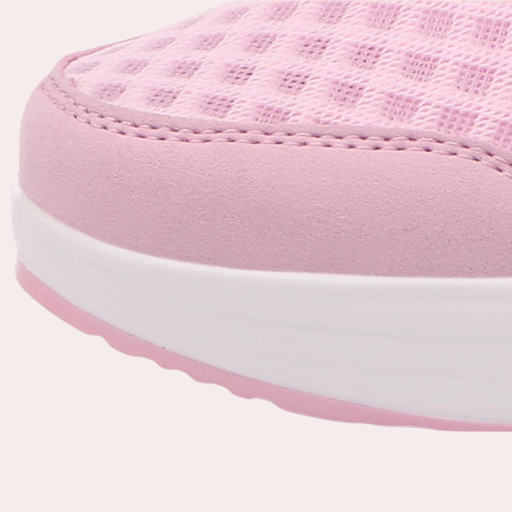 Breathable summer wedge sneakers for women
