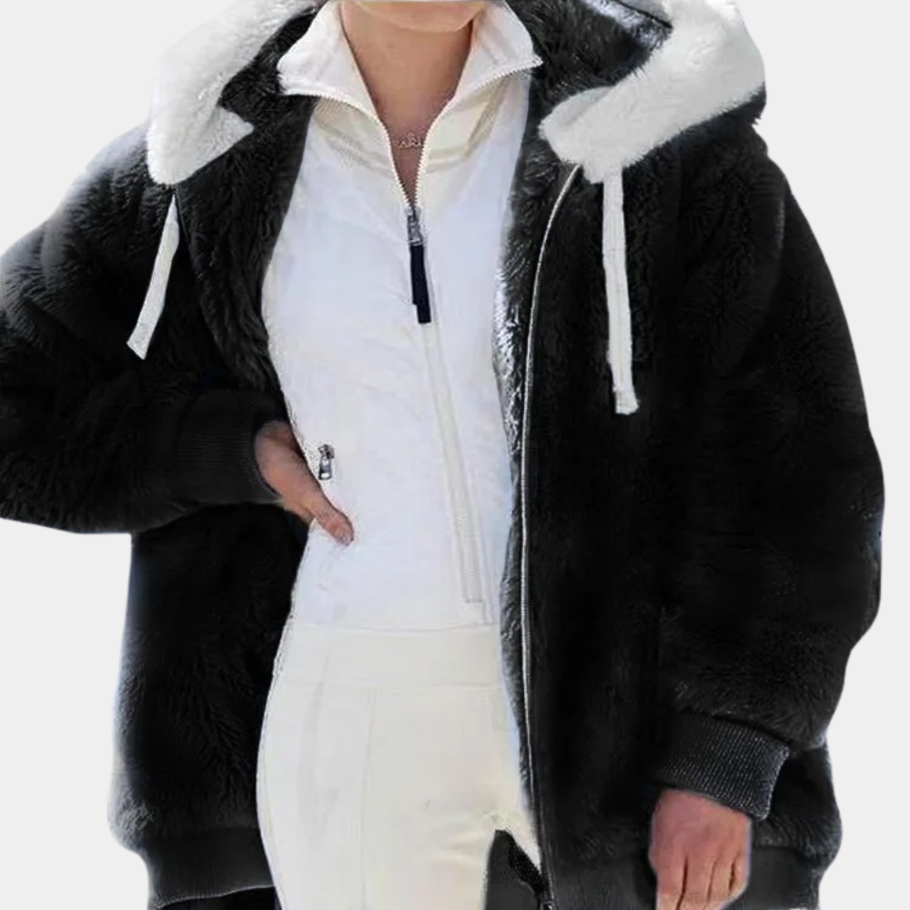 Warm Women's Jacket with Hood