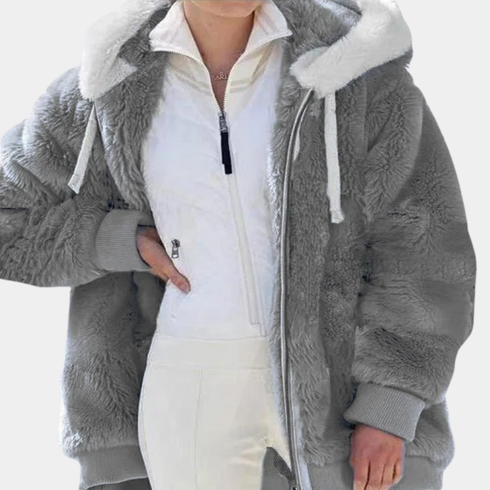 Warm Women's Jacket with Hood