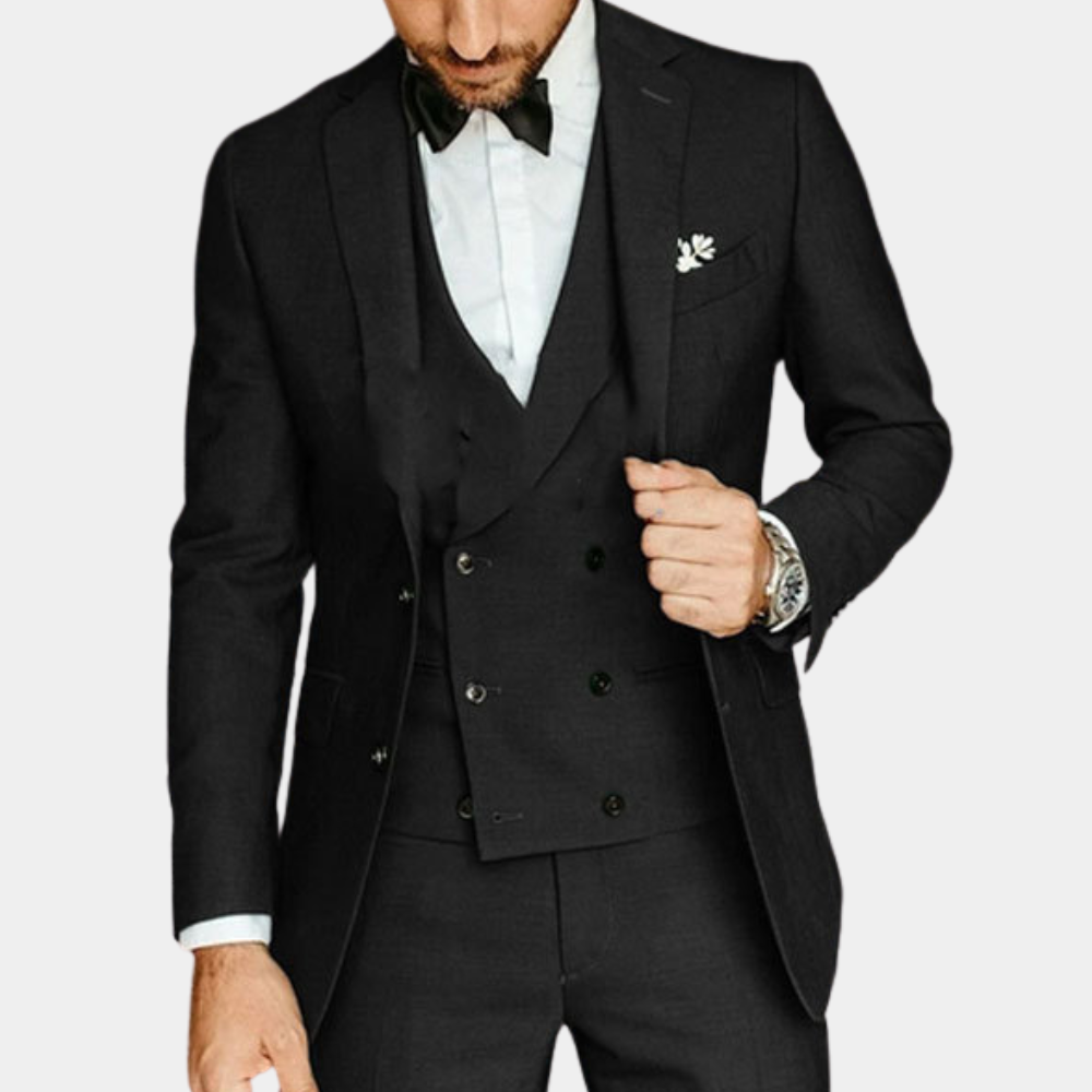 Three-piece formal men's set for summer