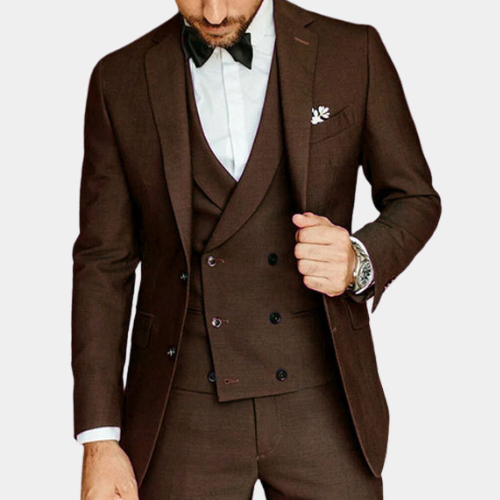 Three-piece formal men's set for summer