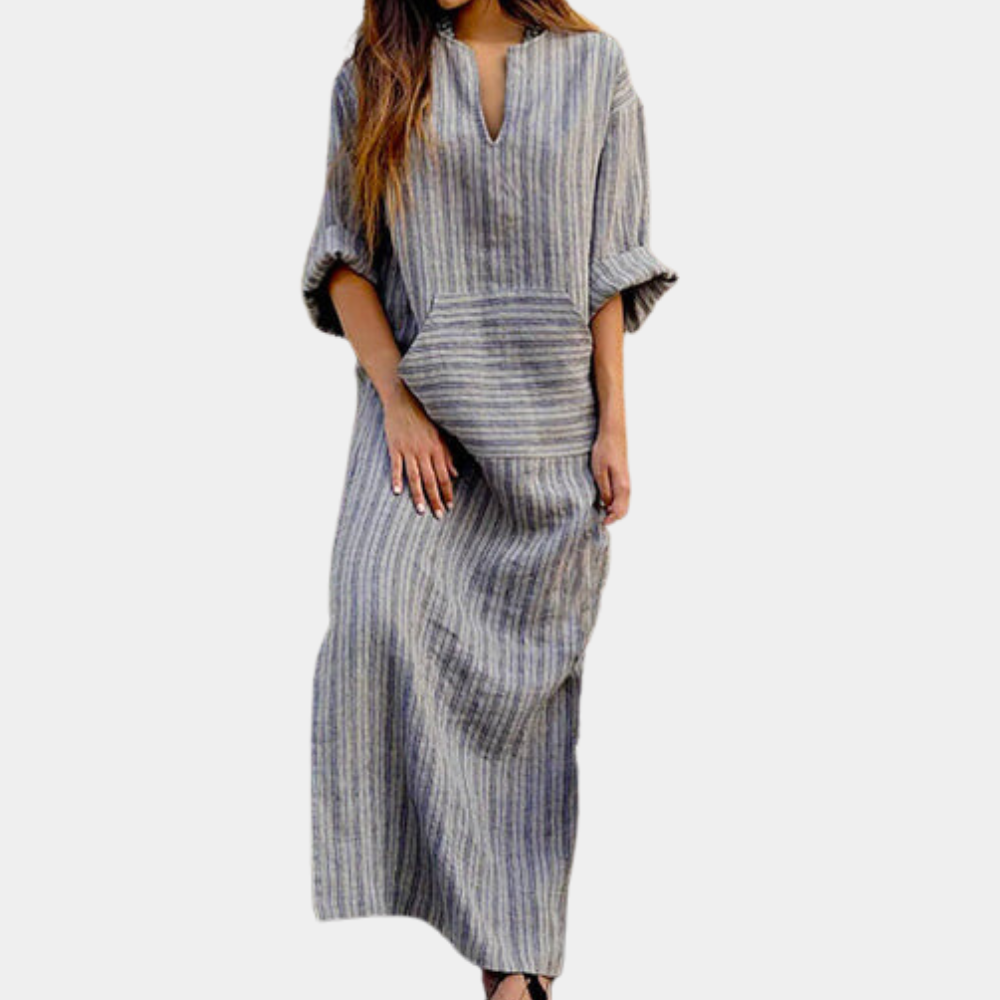 Casual Striped Summer Dress for Women