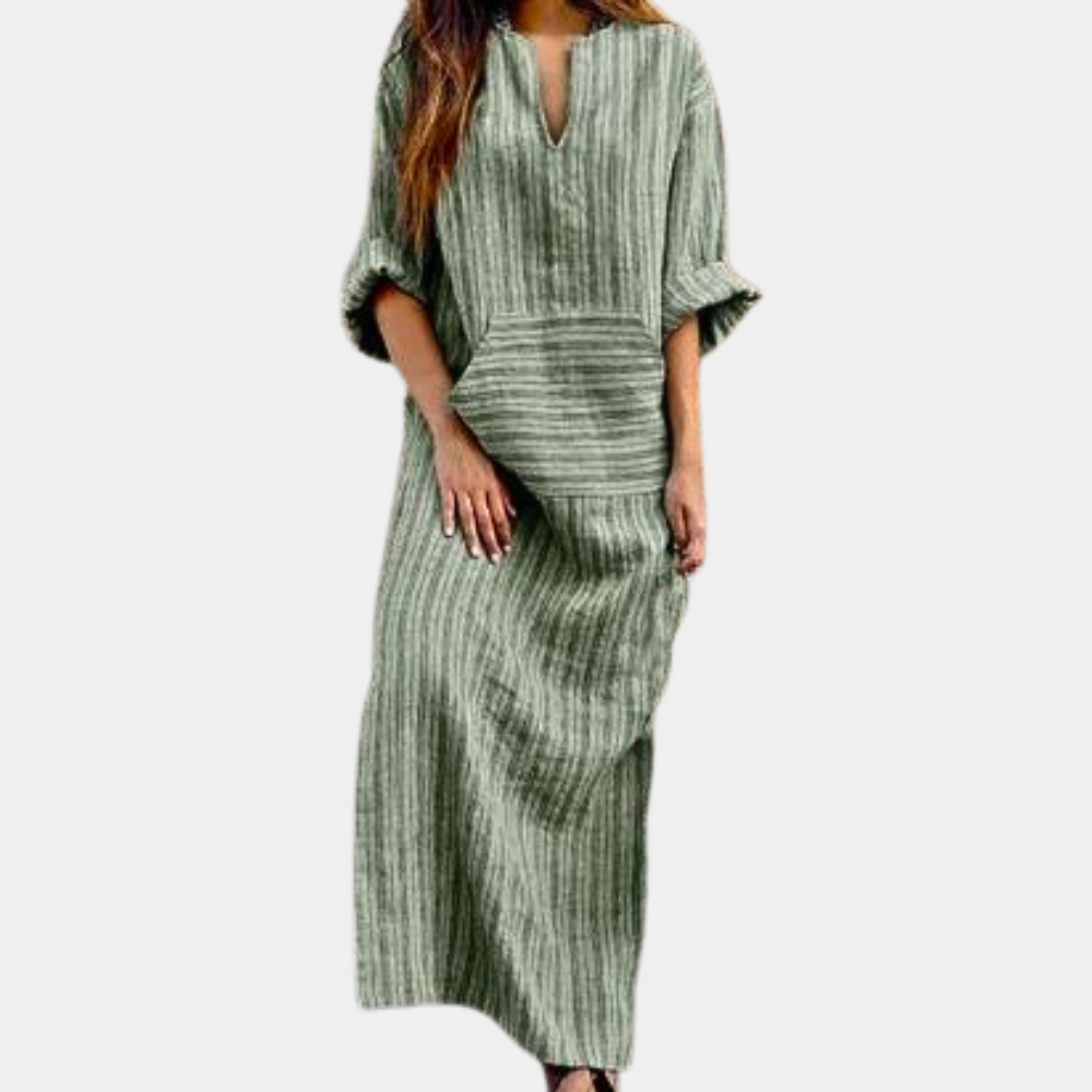 Casual Striped Summer Dress for Women