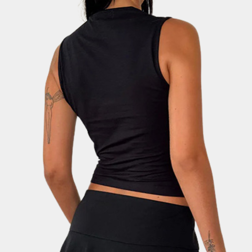 Summer Classic Women's Top with Ribbon