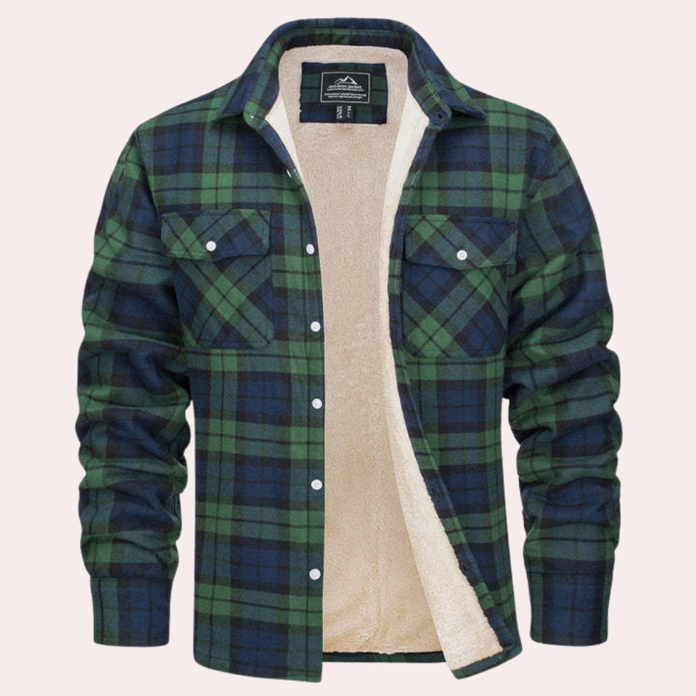 Checked men's jacket for summer