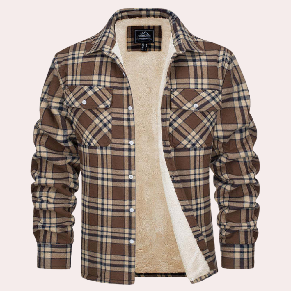 Checked men's jacket for summer