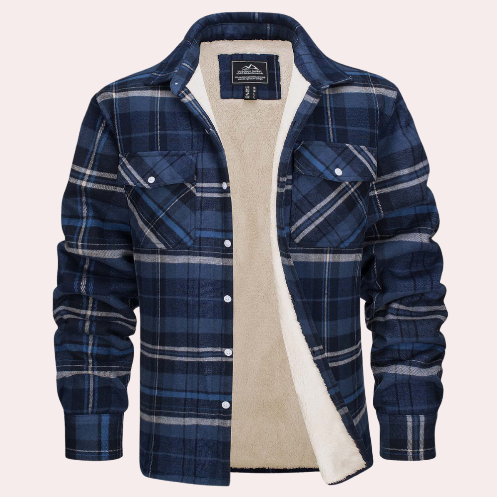 Checked men's jacket for summer