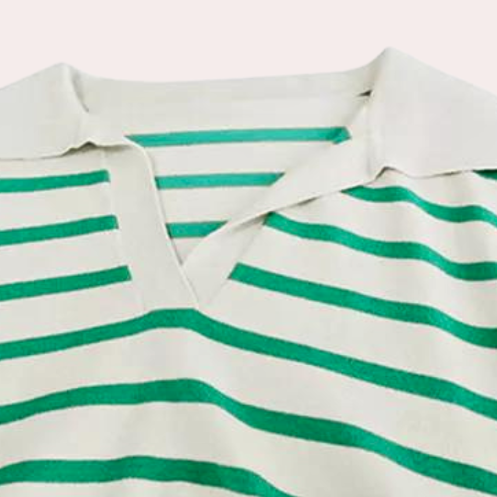 Casual striped ladies' sweater for summer