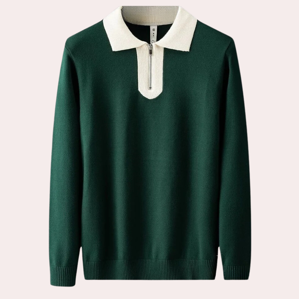 Trendy Summer Polo Sweater for Men