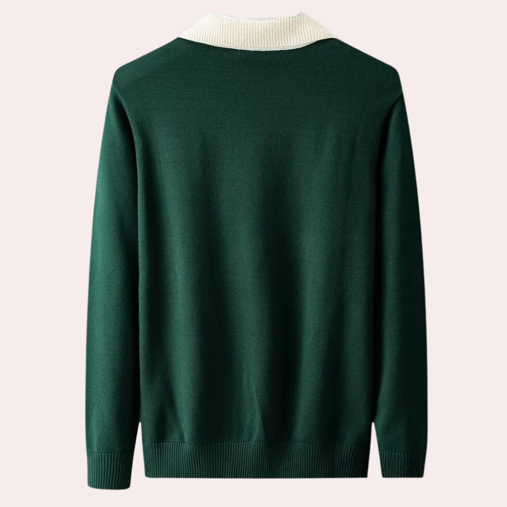 Trendy Summer Polo Sweater for Men