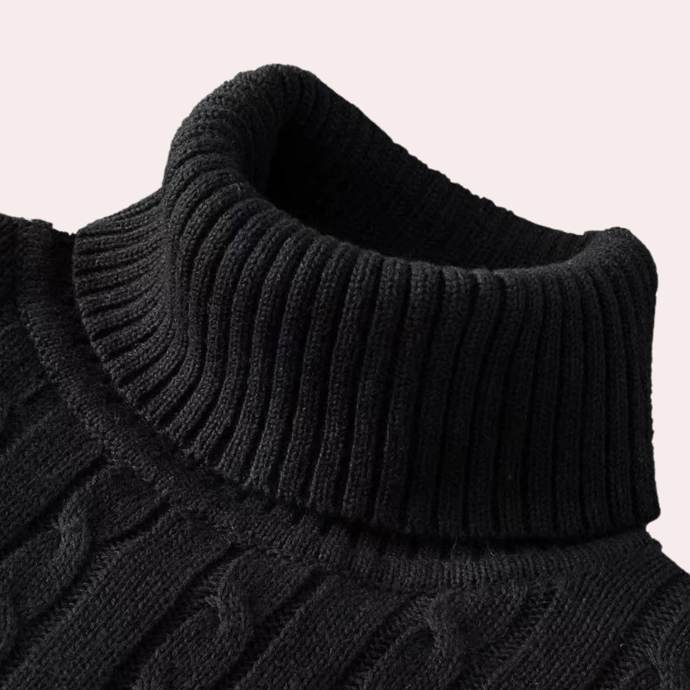 Comfortable Roll Neck Jumper for Men
