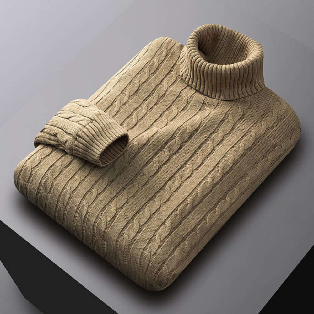 Comfortable Roll Neck Jumper for Men
