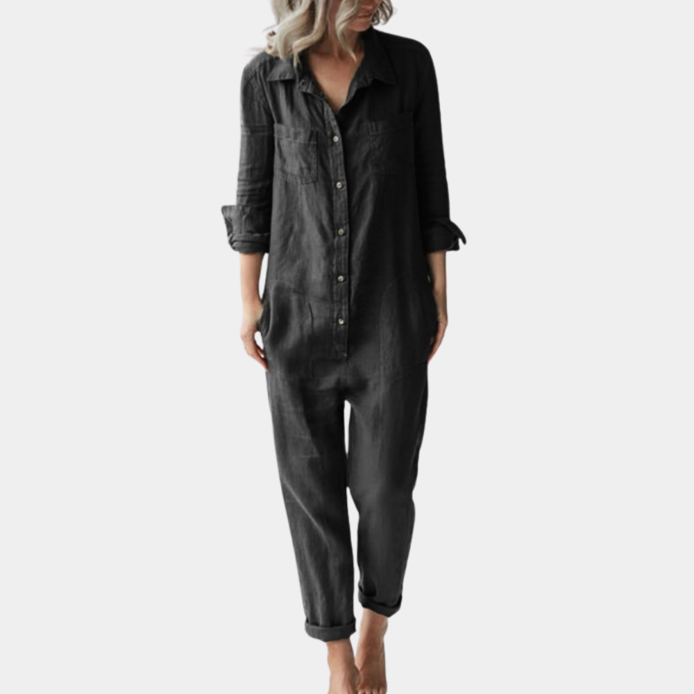 Casual jumpsuit for women with long sleeves - Perfect for summer