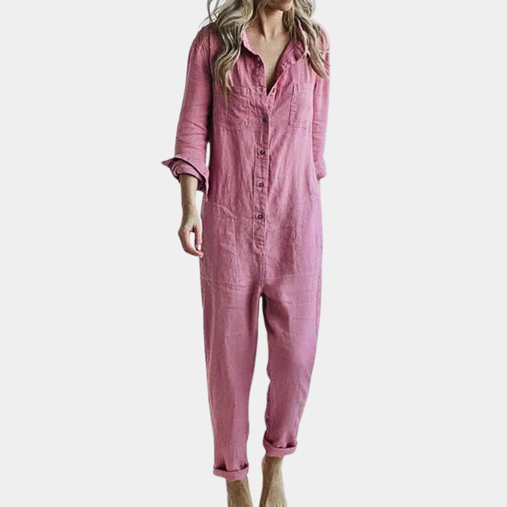 Casual jumpsuit for women with long sleeves - Perfect for summer