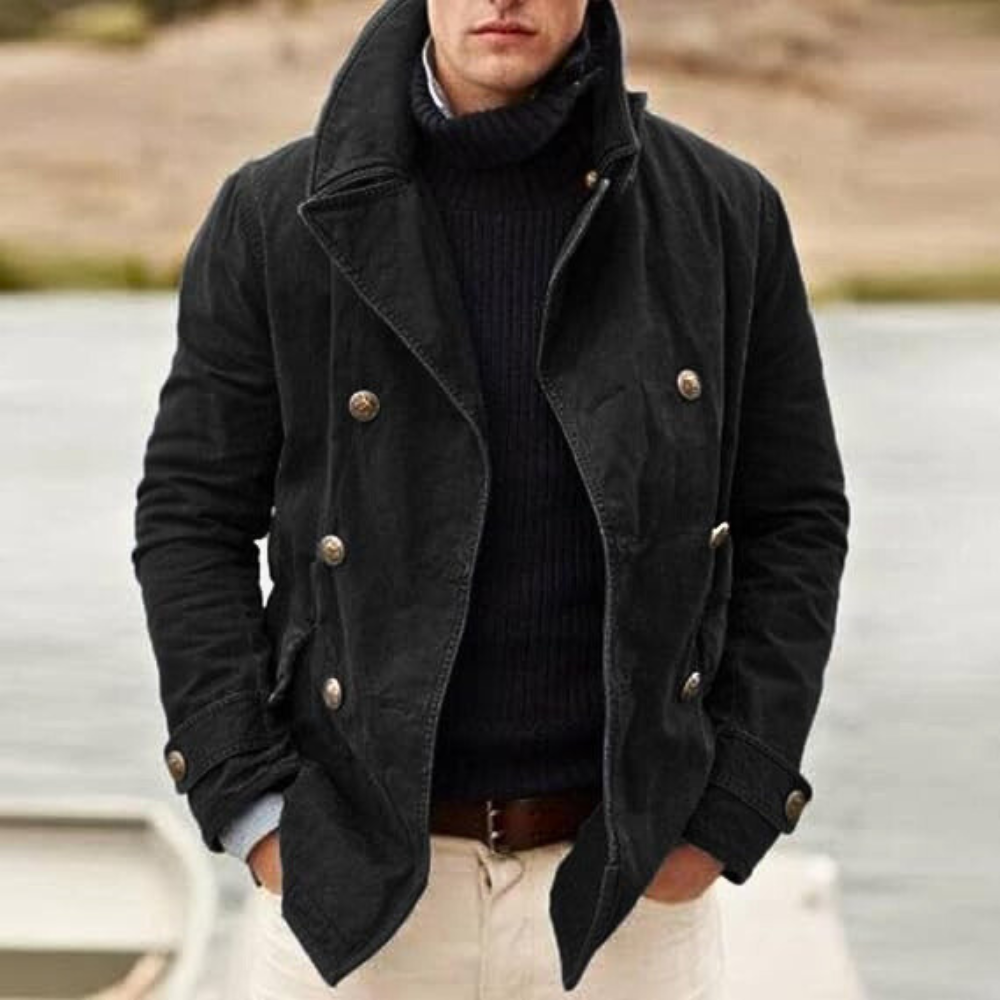 Casual men's jacket with two buttons for summer