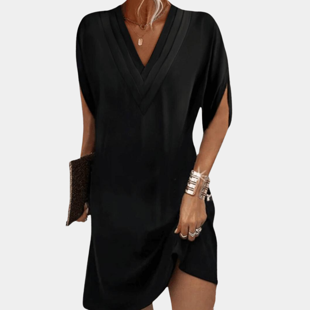 Brina - Elegant V-Neck Summer Dress for Women