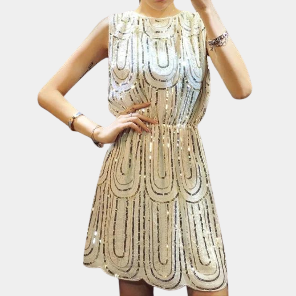 Veronica - Glamorous Sequin Summer Mini Dress for Women