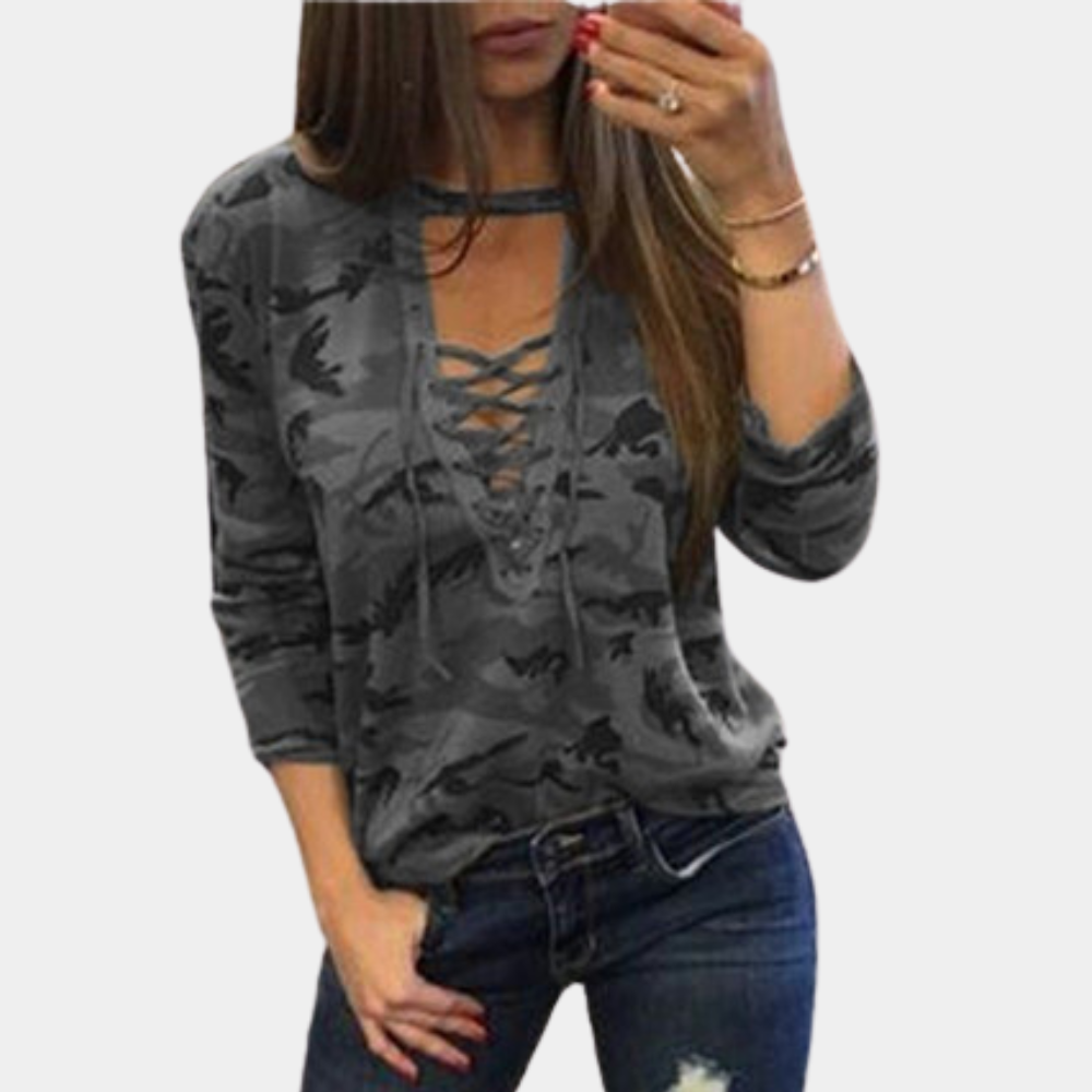 Sidonia - Stylish and Comfortable Camouflage Summer Sweatshirt