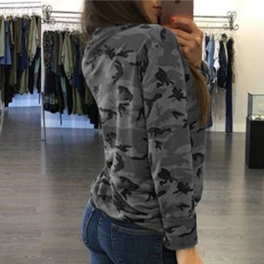 Sidonia - Stylish and Comfortable Camouflage Summer Sweatshirt