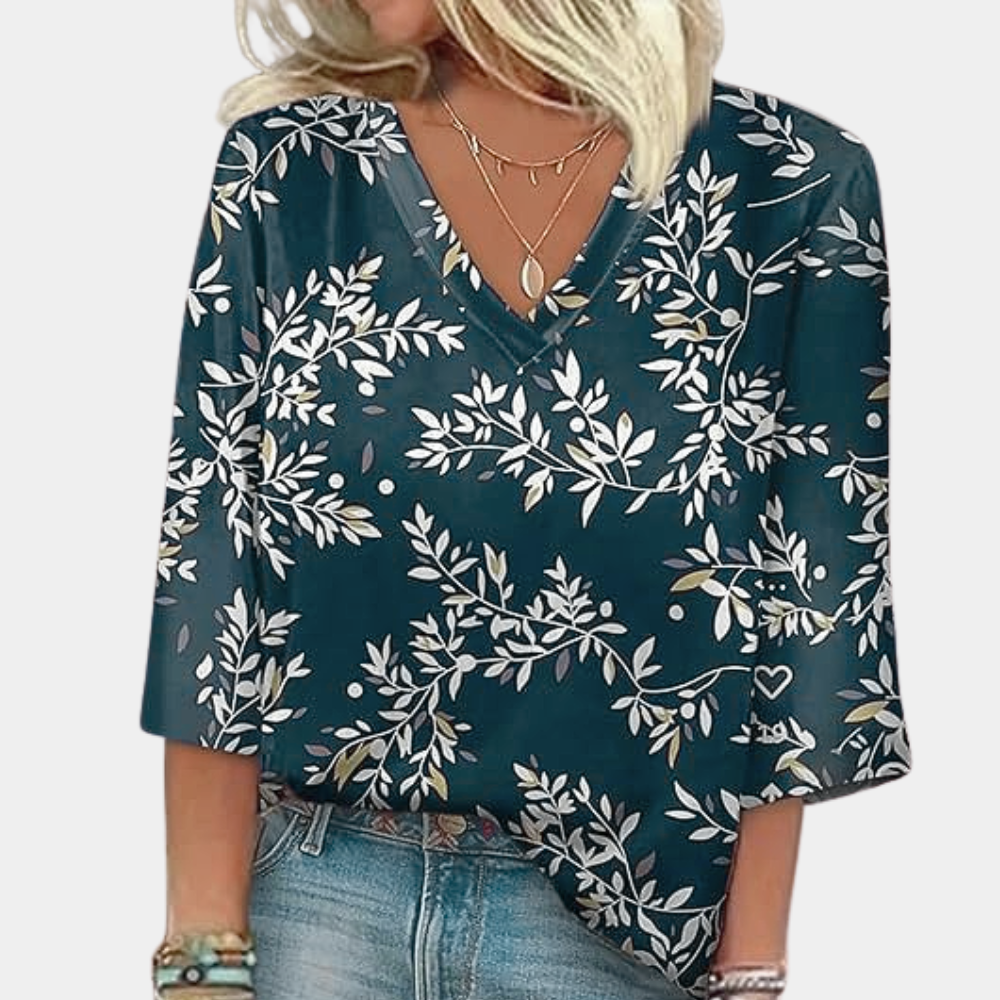 Thais - Classic Vintage Summer Blouse for Women