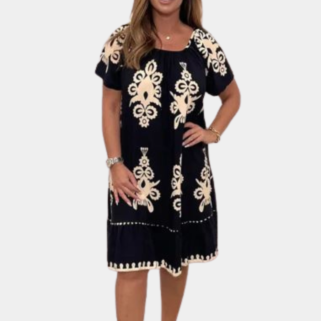 Ulana - Elegant Midi Dress for Women - Summer Style