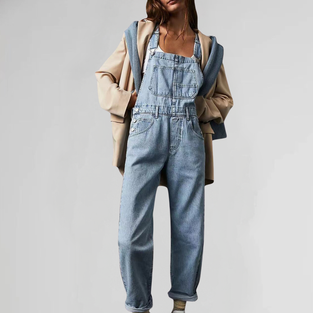 Valeria - Trendy denim jumpsuit for women