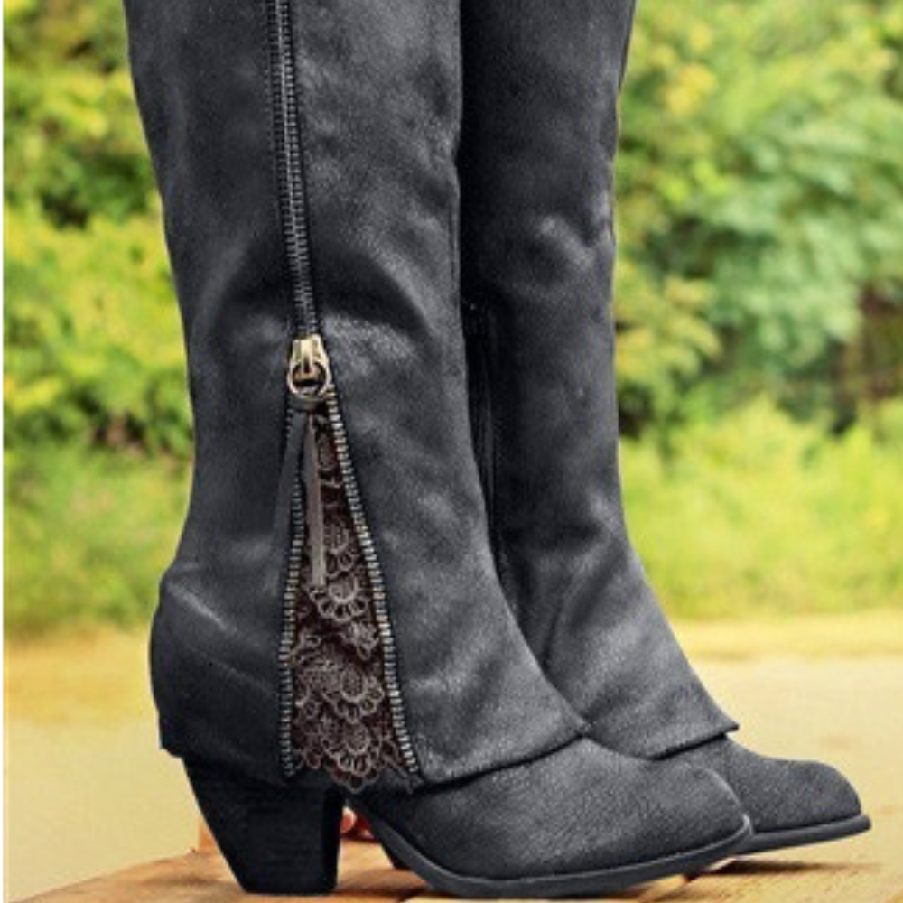 Zoya - Elegant summer boots with high heels for women