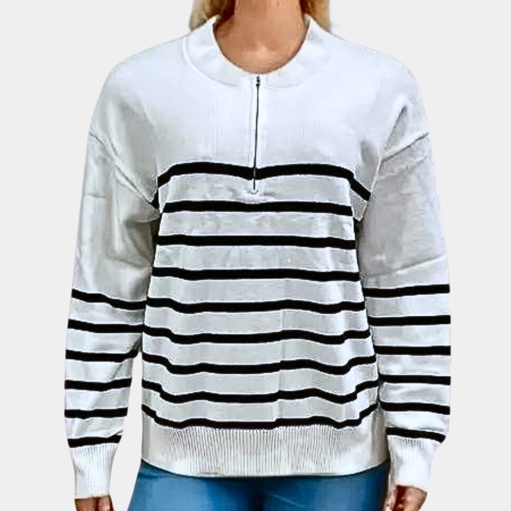 Citlali - Lightweight Striped Women's Sweater for Summer