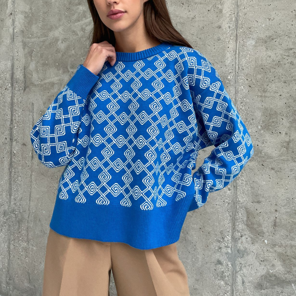 Ameyalli - Comfortable Knitted Women's Sweater for Summer