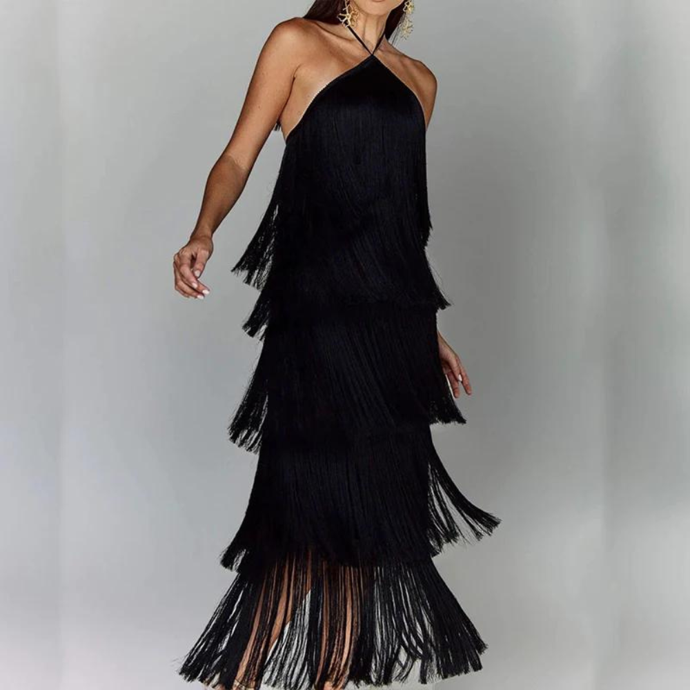 Stefania - Luxurious Summer Dress with Layers for Women