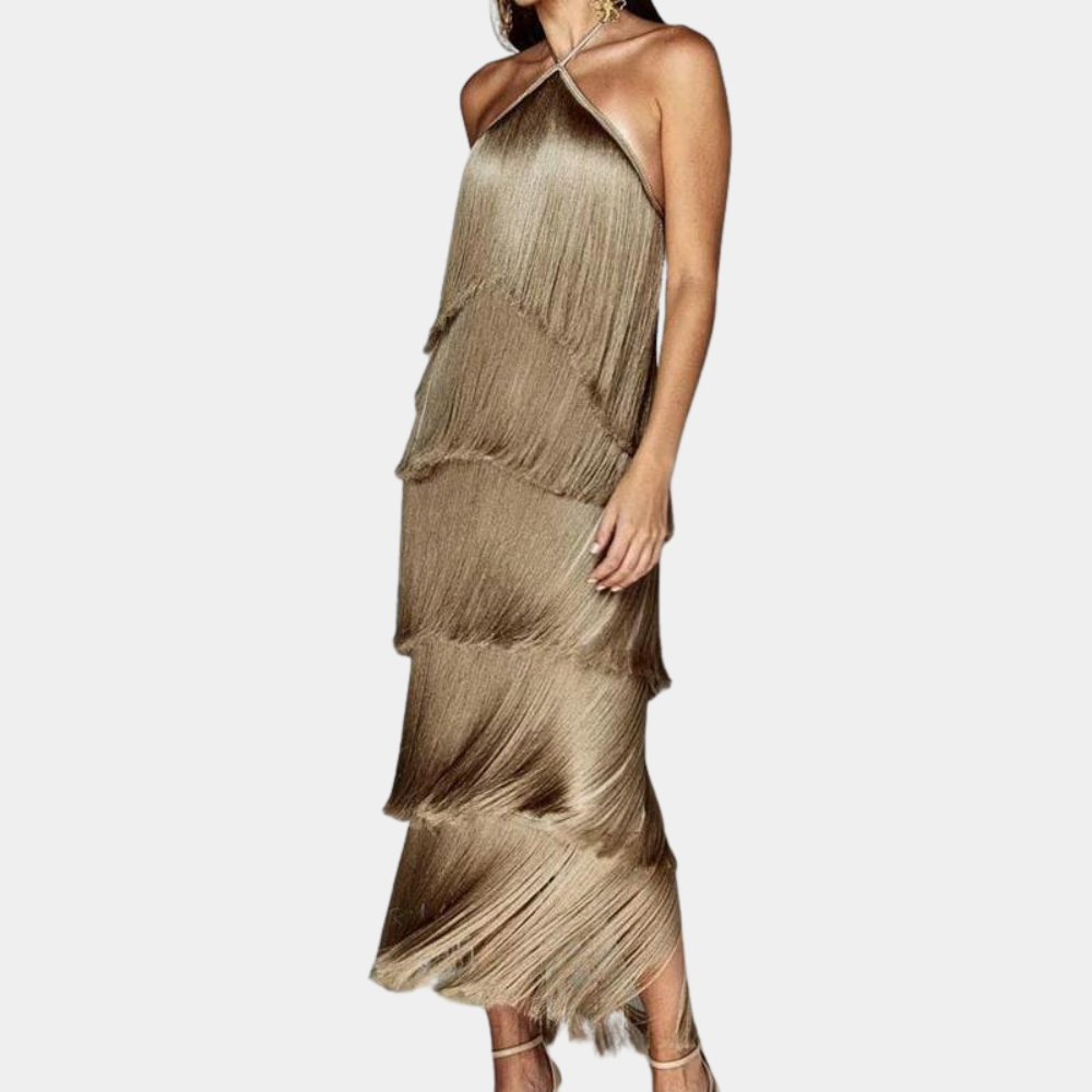 Stefania - Luxurious Summer Dress with Layers for Women