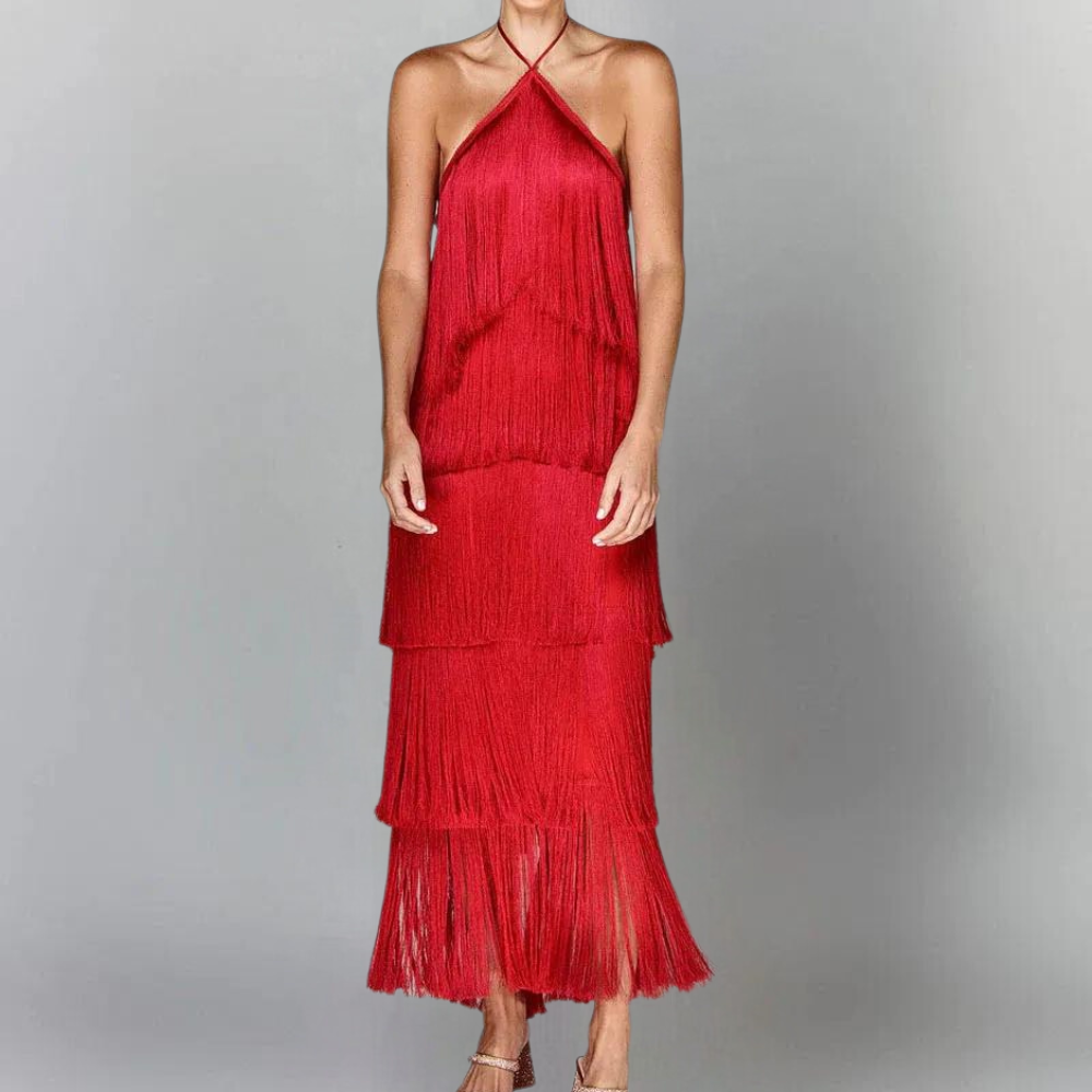 Stefania - Luxurious Summer Dress with Layers for Women