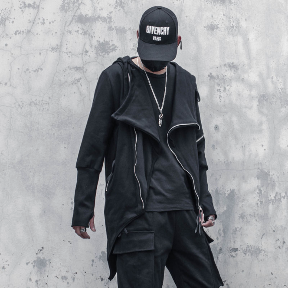 Balthasar - Men's Trench Coat with Asymmetrical Cut for Spring/Summer