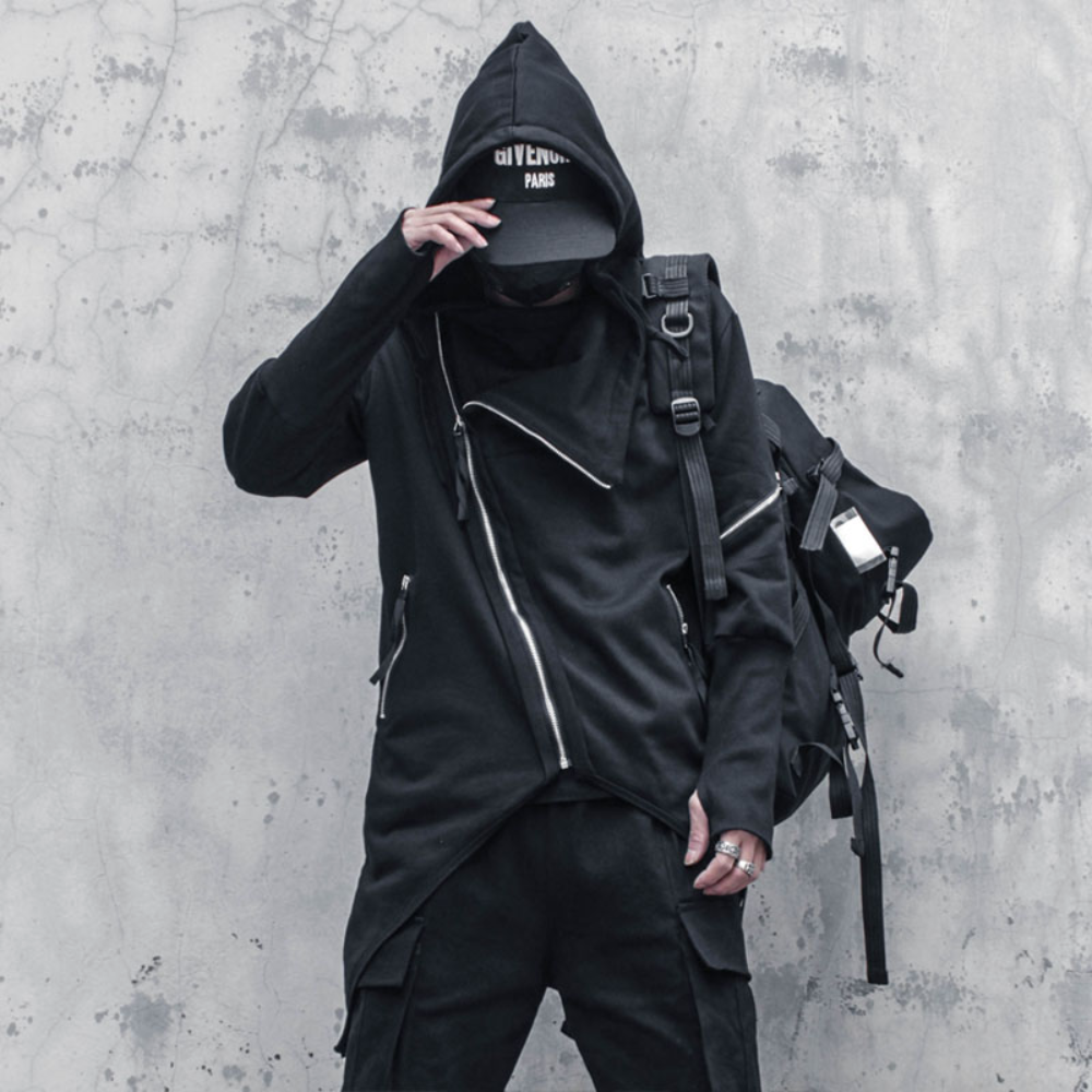 Balthasar - Men's Trench Coat with Asymmetrical Cut for Spring/Summer