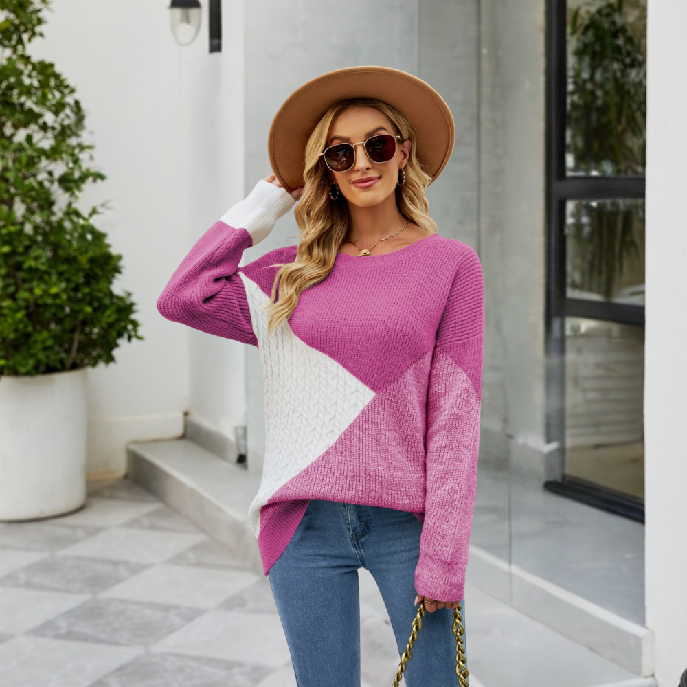 Cristina - Stylish Casual Knitted Summer Sweater for Women