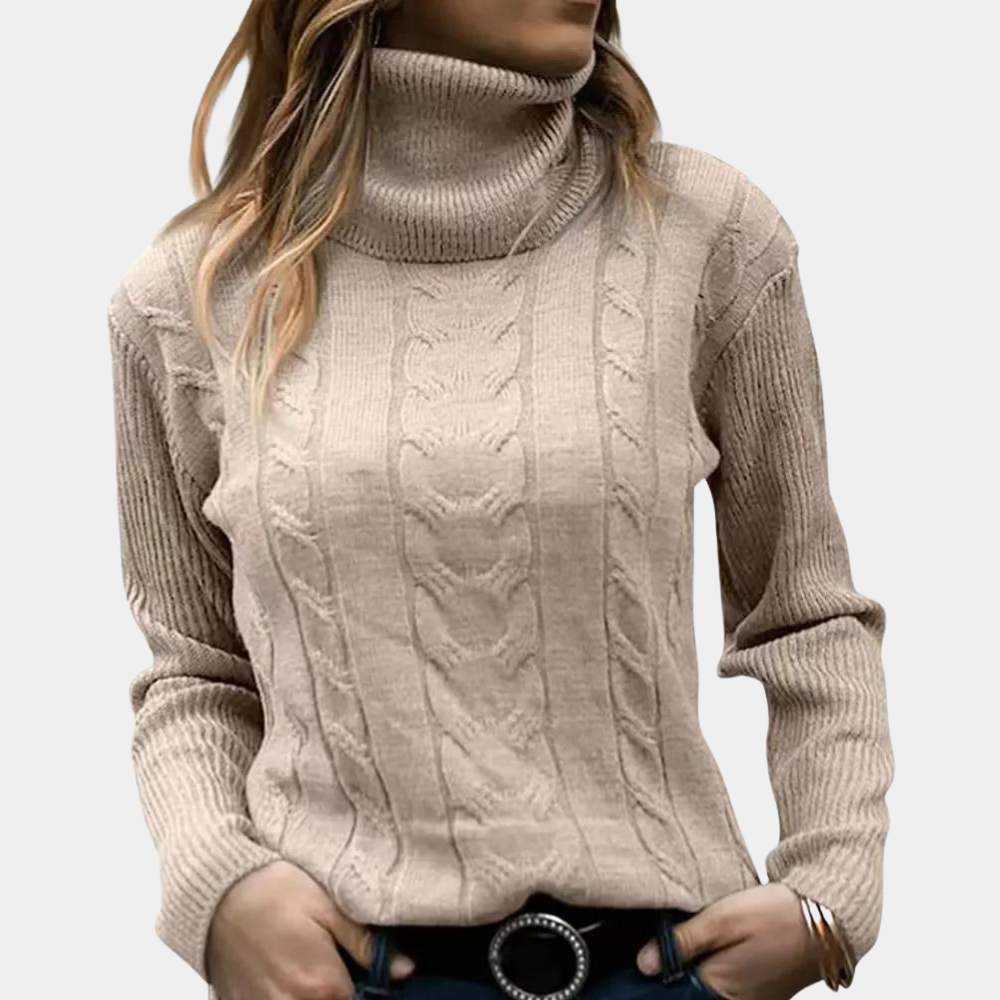Serene - Elegant Summer Roll Neck Jumper for Women