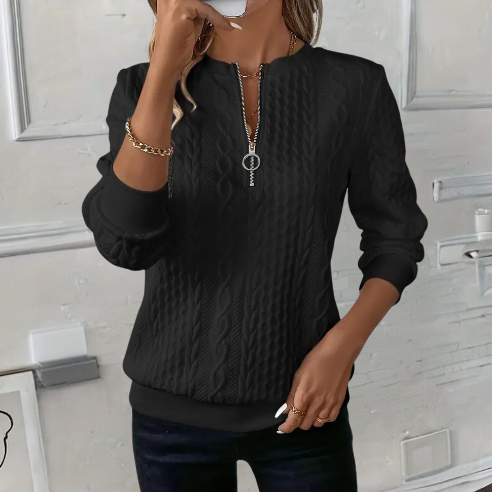 Anoushka - Soft Casual Summer Jumper with Texture for Women