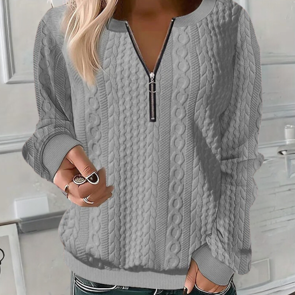 Anoushka - Soft Casual Summer Jumper with Texture for Women