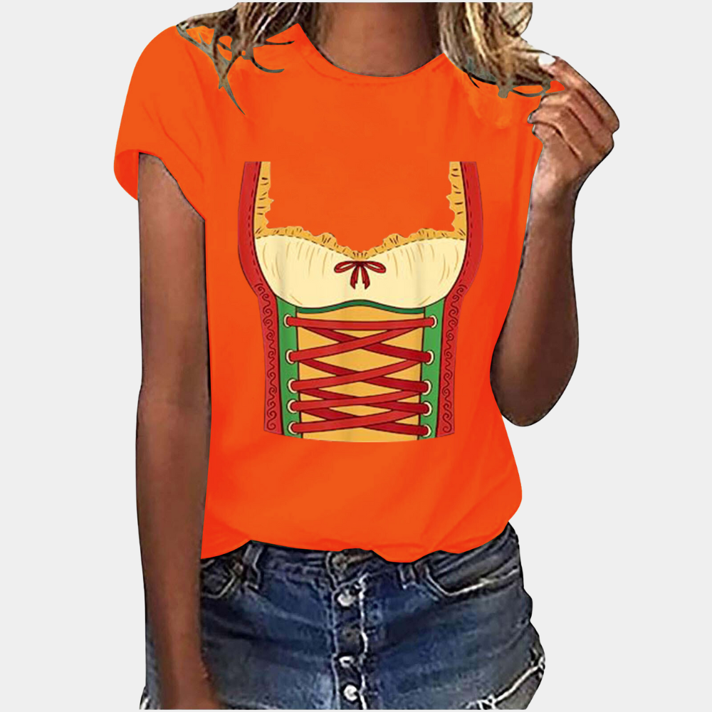 Amaya - Stylish Ladies' T-Shirt for Summer and Oktoberfest