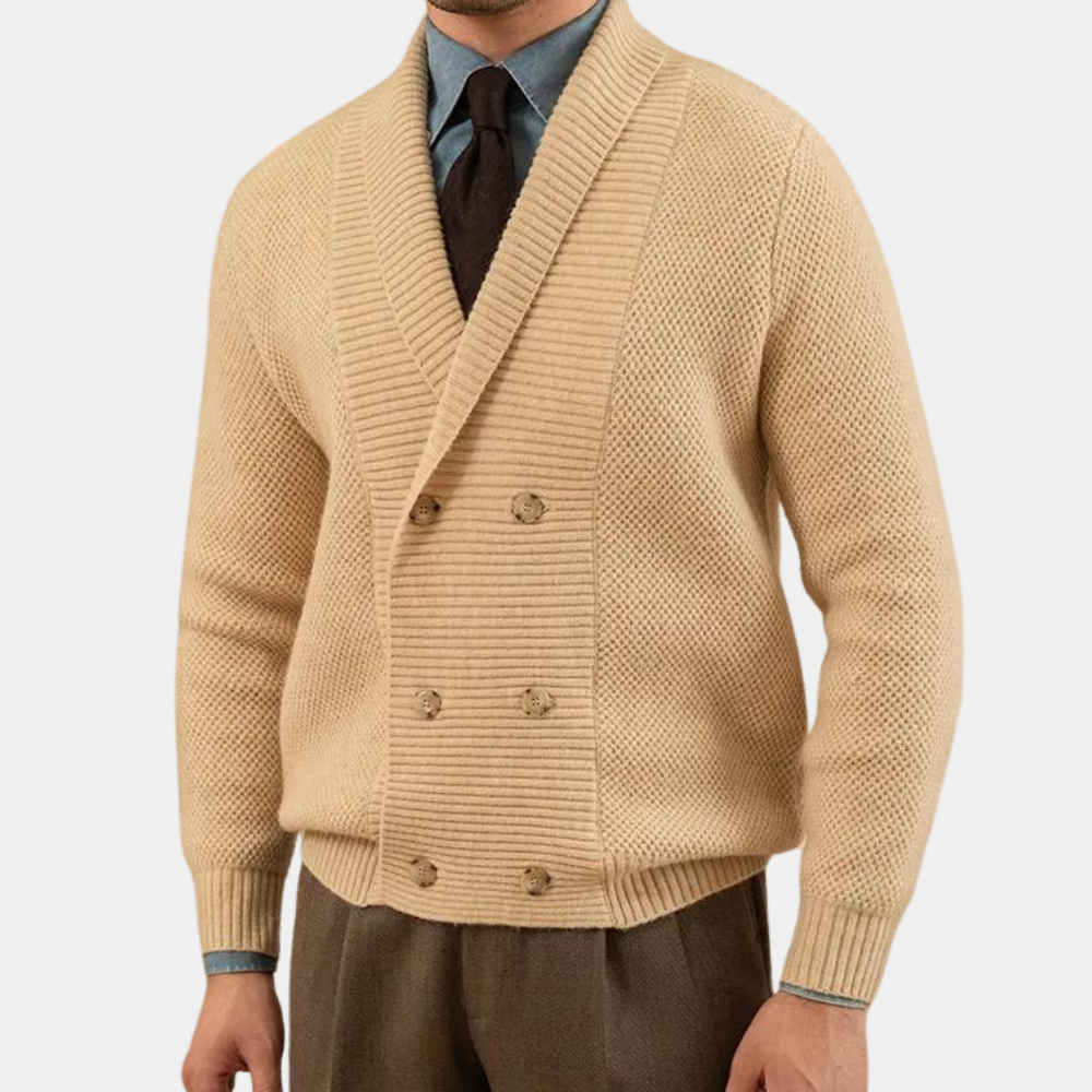 Thierry - Modern knitted men's waistcoat for summer