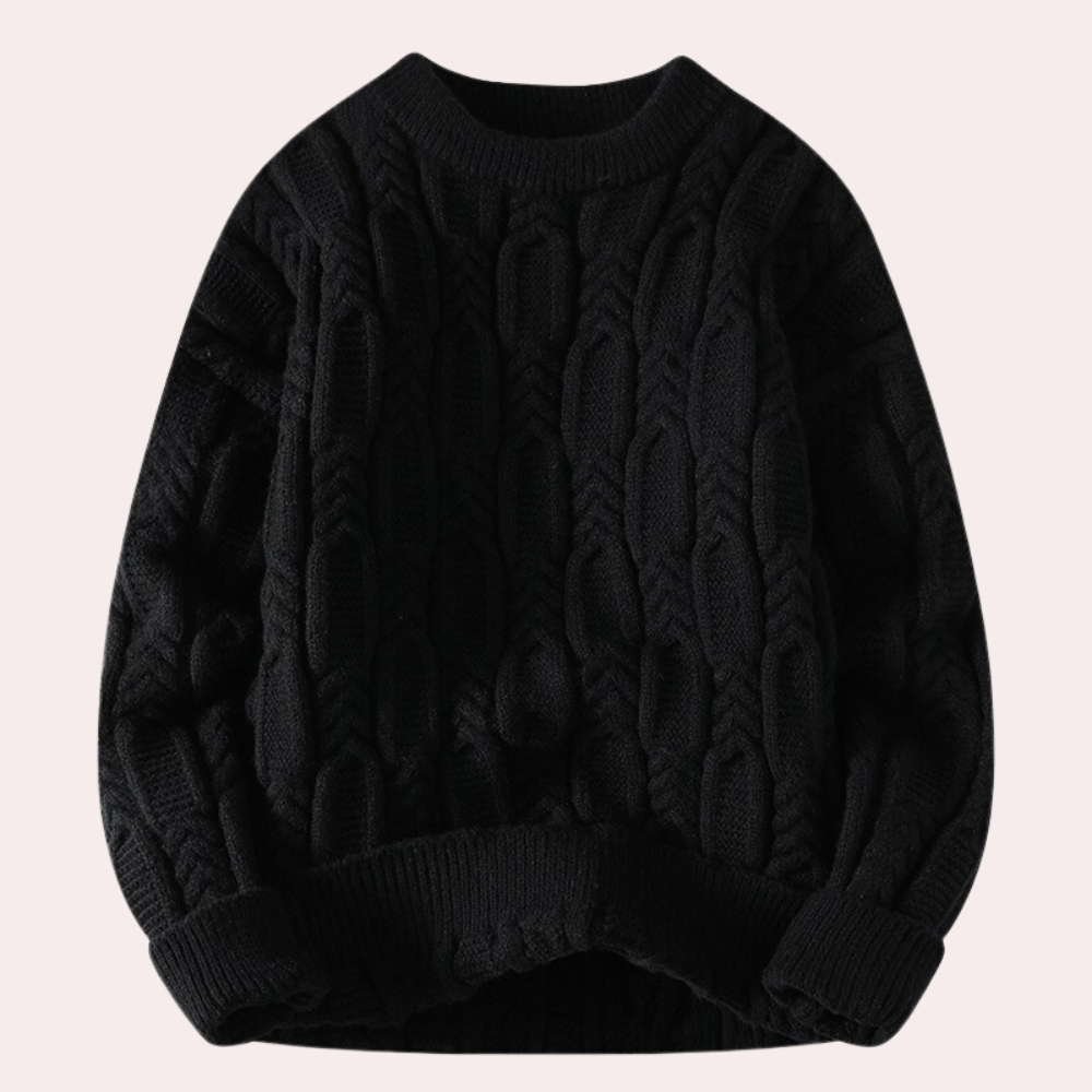 Tiberiu - Classic Knitted Summer Jumper for Men