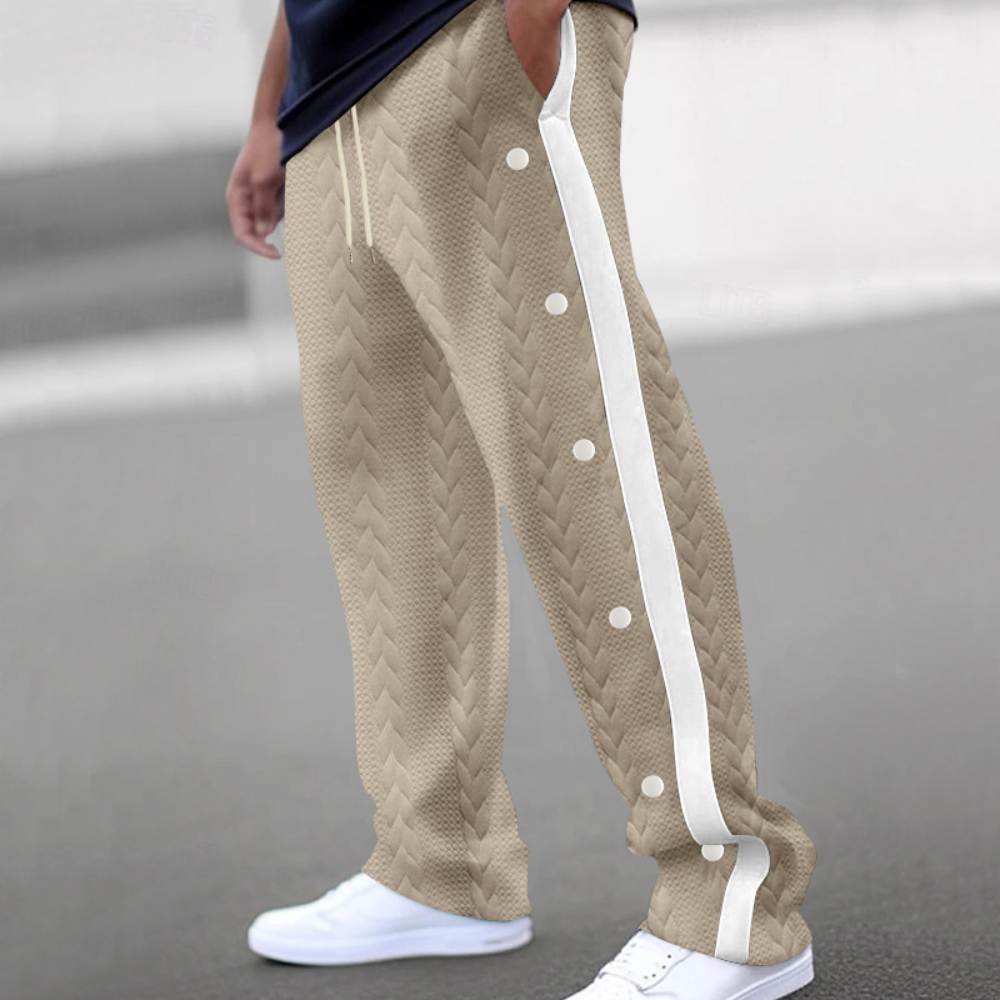 Christos - Lightweight Summer Men's Trousers with Flexible Waistband