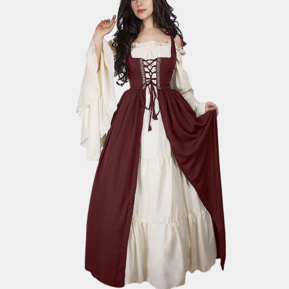 Dimitra - Vintage Inspired Summer Oktoberfest Maxi Dress