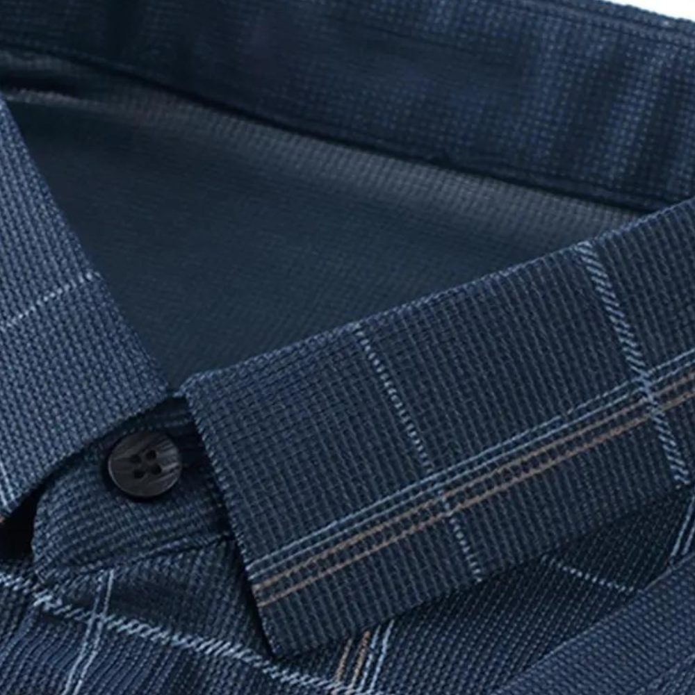 Bram - Elegant Knitted Checked Summer Sweater for Men