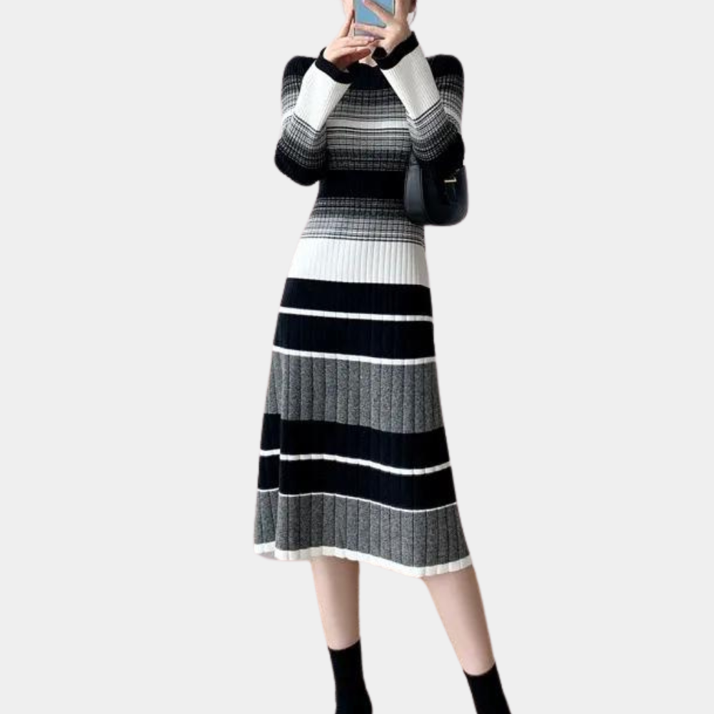 Betina - Casual and Elegant Striped Summer Dress for Women