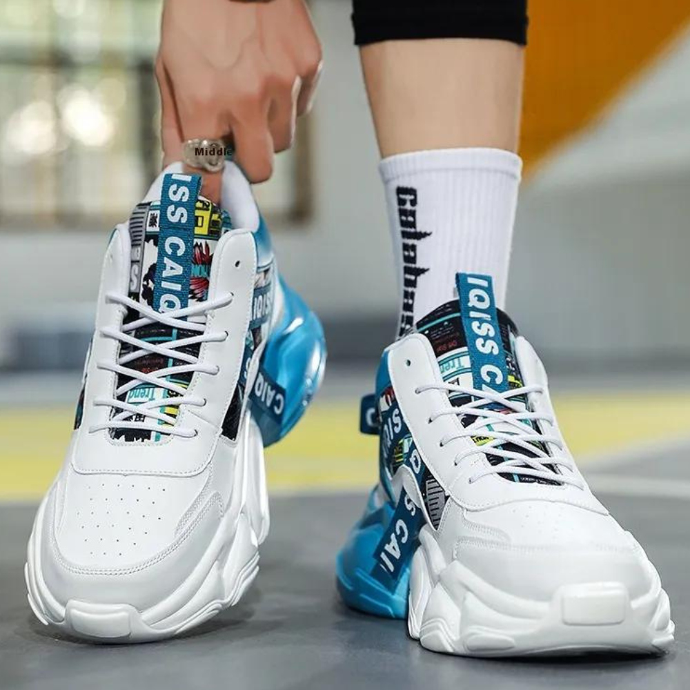 Sergios - Sporty and fashionable high men's shoes for summer