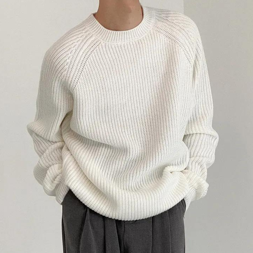 Audrick - Versatile Spring/Summer Long Sleeve Knitted Jumper for Men