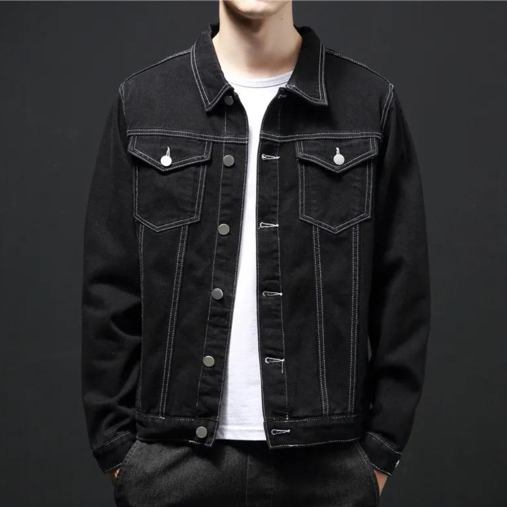 Darcio - Denim summer jacket for men with trendy look