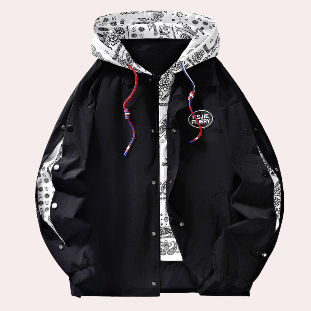 Vallois - Trendy men's summer jacket with hood